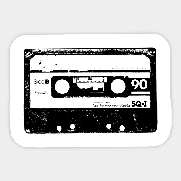 Audio Cassette Tape no2 Sticker by VrijFormaat